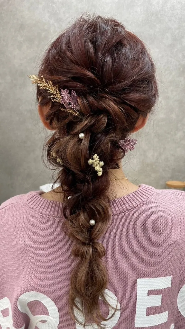 アクセサリー ヘアアレンジ